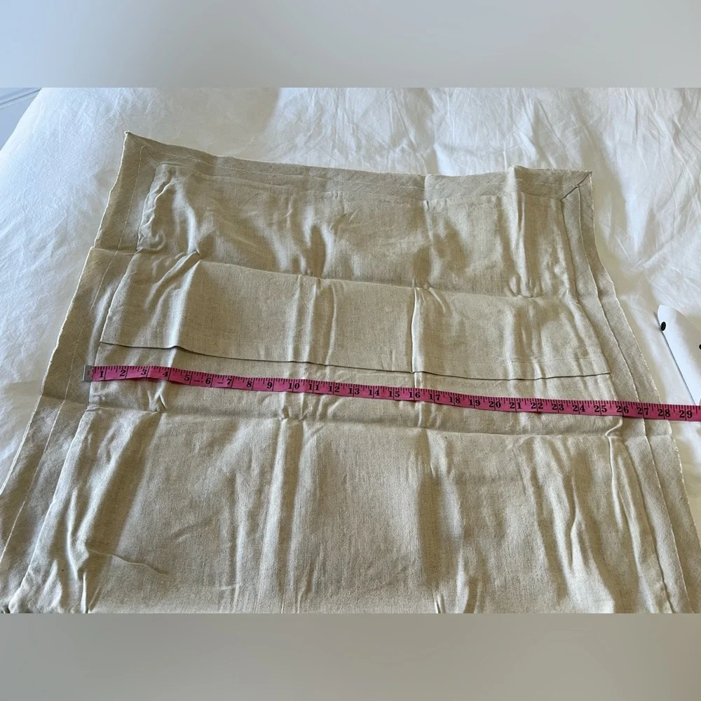 Crate And Barrel | Natural Beige Bianca | Euro Pillow Sham | Linen Blend NIP